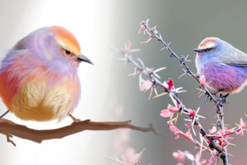 牠是世上最美的鳥，名叫「花彩雀鶯」，彩虹毛色配上圓滾身材，可愛又夢幻